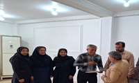 دیدار سرپرست مرکز بهداشت شهرستان باغملک با خانواده ایثارگر همکار بازنشسته