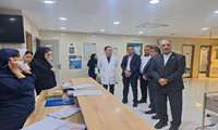 بازدید عیدانه مهندس اکبری مدیر شبکه بهداشت ودرمان به همراه روئسای بیمارستان و مسئولین واحدهای ستادی شبکه از بخش‌های بیمارستان شهید طباطبایی باغملک