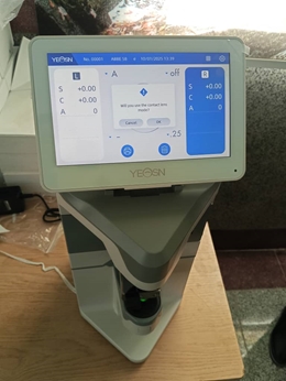 سرکار خانم دکتر  فاطمه عسکری تامرادی سرپرست شبکه بهداشت ودرمان باغملک از  خرید دستگاه لنزومتر جهت تعیین و کنترل  نمره عینک  جهت بیمارستان شهید طباطبایی باغملک خبر داد